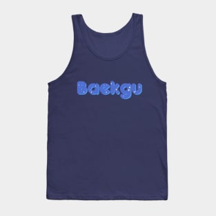 Enhypen Sunghoon baekgu nickname typography text by Morcaworks Tank Top